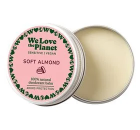 We Love The Planet Deodorant balm Soft Almond Sensitive, 35g.