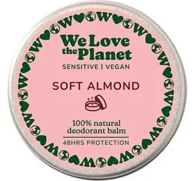 We Love The Planet Deodorant balm Soft Almond Sensitive, 35g.