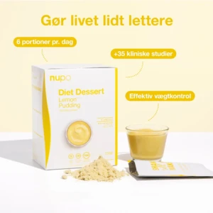 Nupo Diet Dessert Lemon Pudding, 340g.