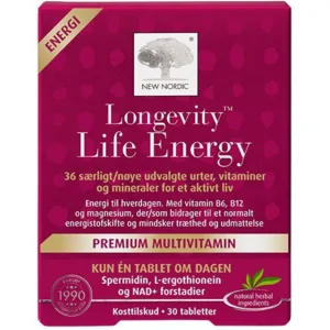 New Nordic Longevity Life Energy, 30tab.