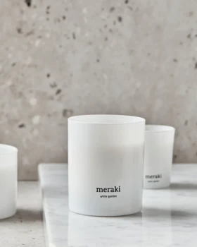 Meraki Duftlys White Garden, 1stk., 200g.