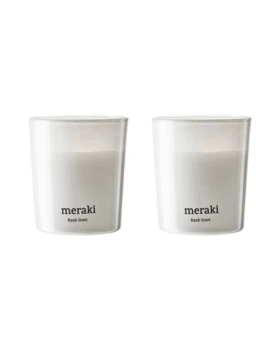 Meraki Duftlys Fresh Linen, 2stk. a 60g.