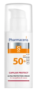 Pharmaceris S Solbeskyttende Ansigtscreme til vedvarende rødme og karsprængninger, SPF 50+, 50ml