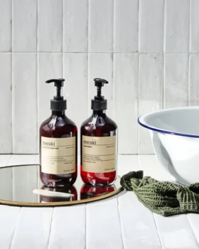 Meraki Gaveæske, Northern Dawn Exfoil. håndsæbe + Blossom Breeze opvaskemiddel, 2 x 490ml.