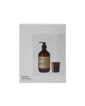 Meraki Gaveæske, Northern Dawn håndsæbe + Dark Wood lys