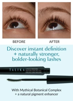 Talika Lipocils Mascara Sort, vandfast, 8,5ml.