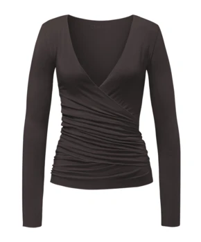 Curare Flow #24 Wrap Jacket - Dark-brown