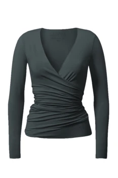 Curare Flow #24 Wrap Jacket - Dark-forest