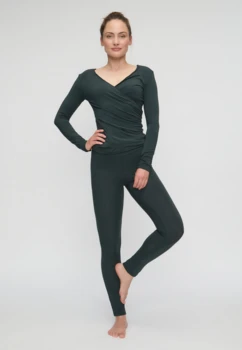 Curare Flow #24 Wrap Jacket - Dark-forest