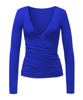 Curare Flow #24 Wrap Jacket - Royal blue
