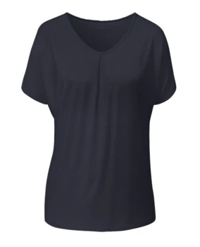 Curare Flow #2424 Shirt V-Neck - Midnight-blue