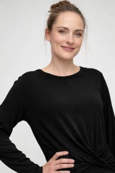 Curare Flow #2708 Shirt round neck - Black