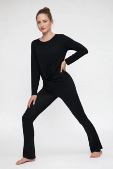 Curare Flow #2708 Shirt round neck - Black