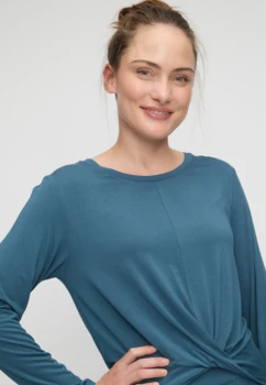 Curare Flow #2708 Shirt round neck - Petrol