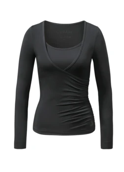 Curare Flow #37 Wrap Shirt - Black