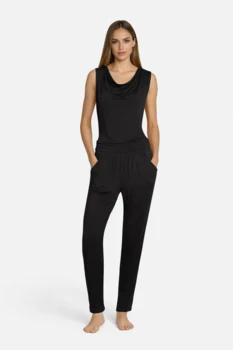 Curare Flow #9248 long pants relaxed - Black