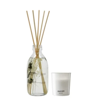 Meraki Gaveæske Verbena Drizzle Diffuser + Fresh Linen-duftlys
