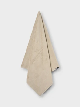 Humdakin badehåndklæde i økologisk bomuld, Light Stone, 150x75cm.