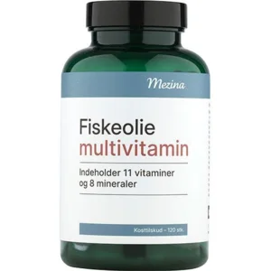 Mezina Fiskeolie multivitamin, 120kap.