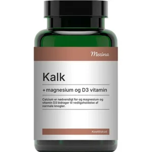 Mezina Kalk med Magnesium og D3-vitamin, 180tab.