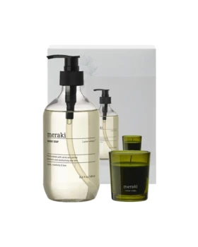 Meraki Gaveæske, jul, Winter Whisp håndsæbe & Winter Woods duftlys, 490ml.+ 60g.