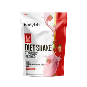 Bodylab Diet Shake Strawberry Milkshake, 1 kg.