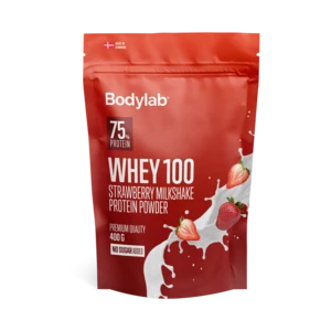 Bodylab Whey 100 Strawberry Milkshake, 400 g.