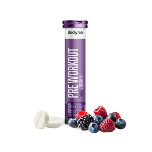 Bodylab Pre Workout Tabs Berry, 20 stk.