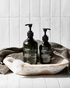 Meraki Body Wash, Cotton Haze, 490ml.