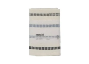 Meraki Vaskeklud Råhvid - sorte striber, l: 30 cm, w: 30 cm