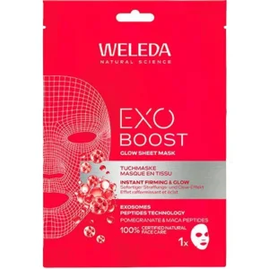 Weleda Exo Boost Glow Sheet Mask Pomegranate, 20ml.