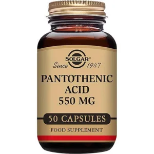 Solgar Pantothensyre 550 mg, 50kap.