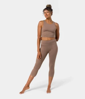 Manduka "Dhara" Capri Legging, Lions Mane Heather, str. L.
