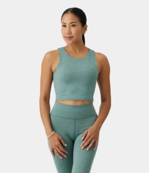 Manduka "Dhara" Tank, Black Sage Heather