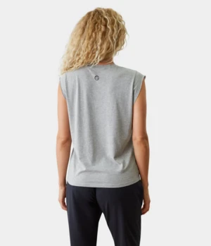 Manduka Warrior Tee, Heather Grey