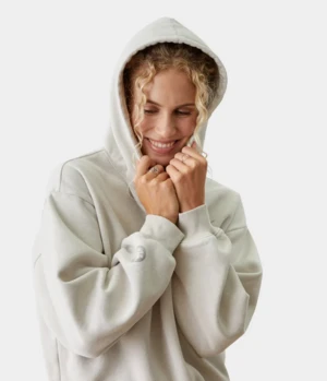 Manduka Half Moon Hoodie, Salt