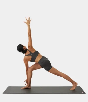 Manduka "Dhara" Scoop Bra, Phantom Heather