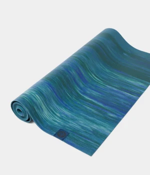Manduka eKo Super lite Rejse yogamåtte 1,5mm. Blue Toad Marble