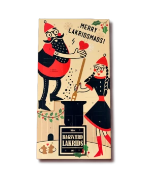 Bagsværd Lakrids Julekalender 2026, 25 låger, 625g.
