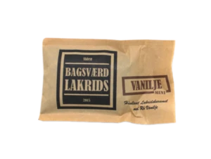 Bagsværd Lakrids Hel Plade Lakrids "Vanilje mini", 40g.