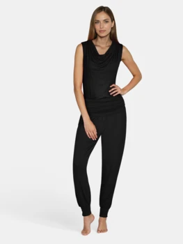 Curare Flow #2234 Long Yogapants cuffs - Black