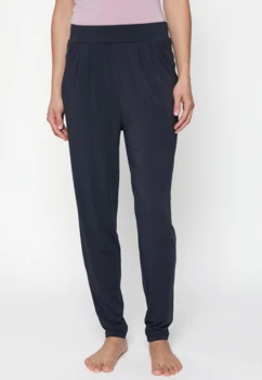 Curare Flow #2429 long pants, wide leg - Midnight-blue