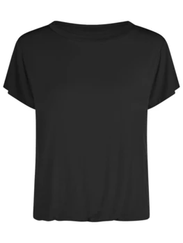Curare Flow #2604 top round neck - Black