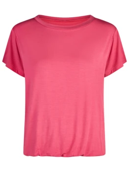 Curare Flow #2604 top round neck - Raspberry