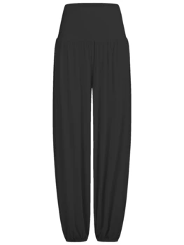 Curare Flow #2606 wide pants, high waist - Black