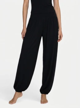 Curare Flow #2606 wide pants, high waist - Black