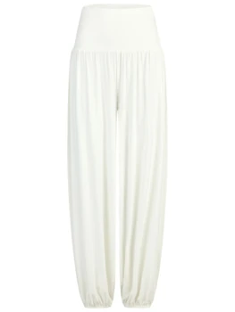 Curare Flow #2606 wide pants, high waist - Soft-white