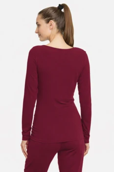 Curare Flow #37 Wrap Shirt - Bordeaux