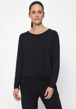 Curare Flow #9241 Boxpleat Shirt - Black
