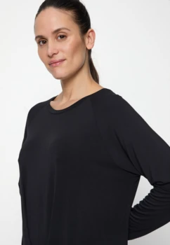 Curare Flow #9241 Boxpleat Shirt - Black